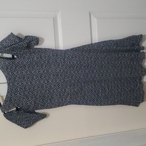 Euc cut out sleeve banana republic dress